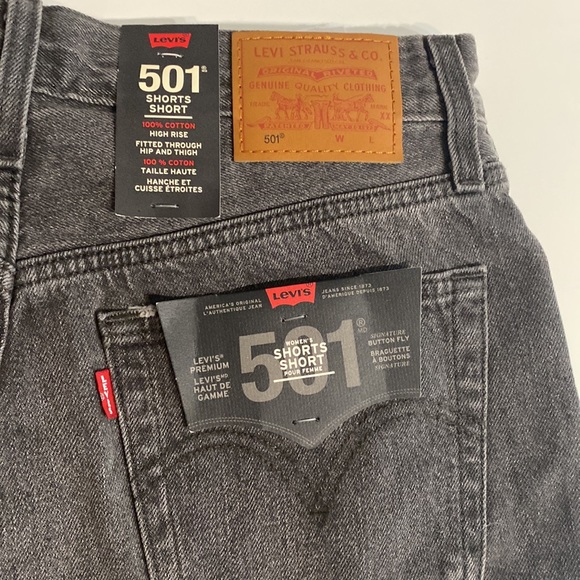 Levi’s 501 HIGH RISE WOMEN'S SHORTS - Picture 8 of 9